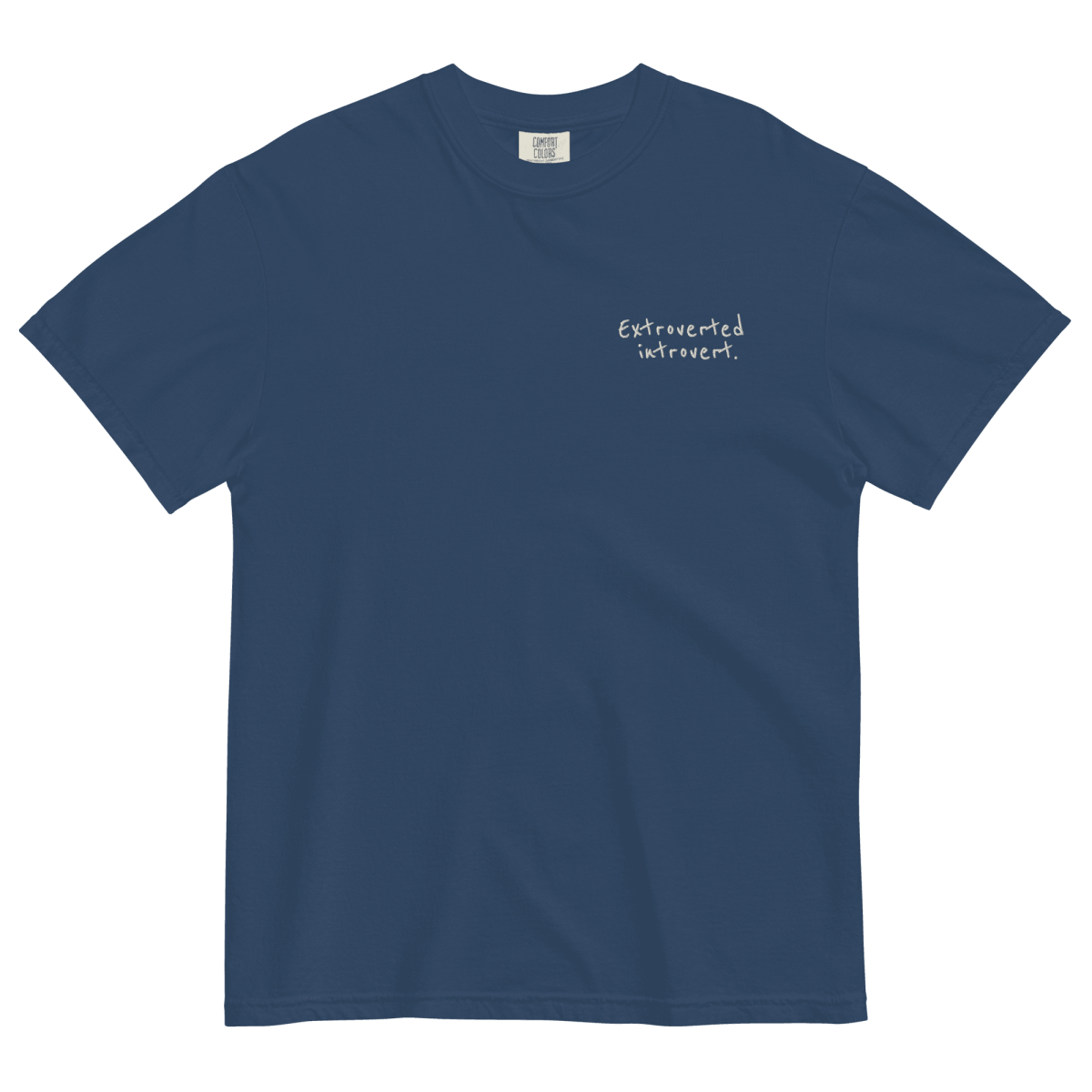 Extroverted Introvert Embroidered Shirt