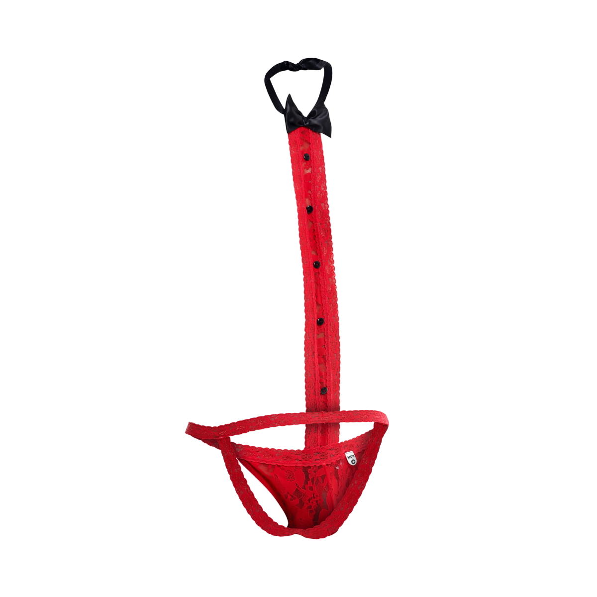 MOB Tuxedo Lace Thong - Red