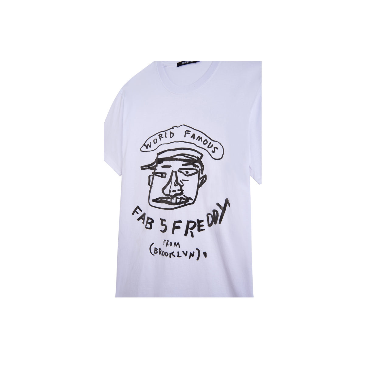 Jean-Michel Basquiat Fab Five Freddy T-Shirt, White