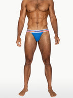 BIKE Stretch Cotton Jock Brief - Bright Indigo