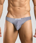 Justin + Simon Classic Mens Bikini - Lurex Gray