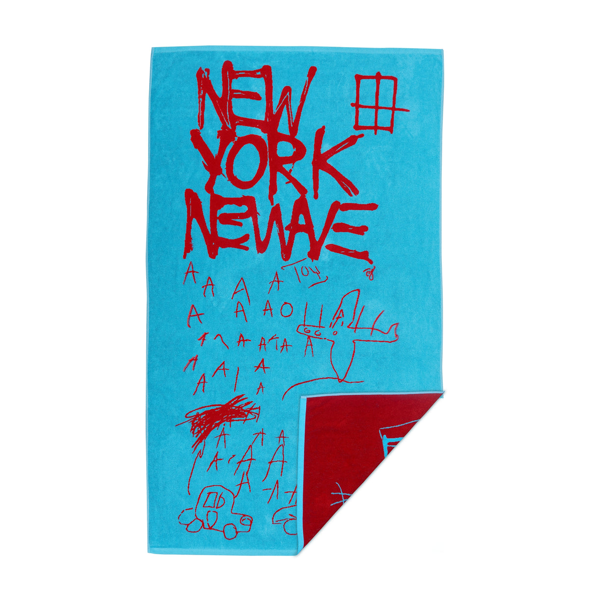 Jean-Michel Basquiat New Wave Jacquard Beach Towel