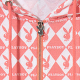 PLAYBOY Rabbit Head Oversized Zip-Up Hoodie