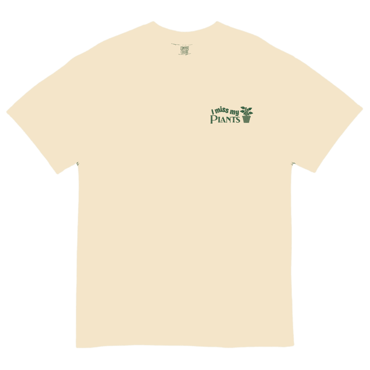 I Miss My Plants Embroidered T-Shirt