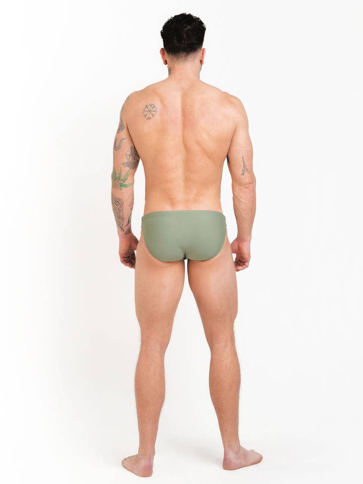 Mounderwear Core Swim Brief - Sage