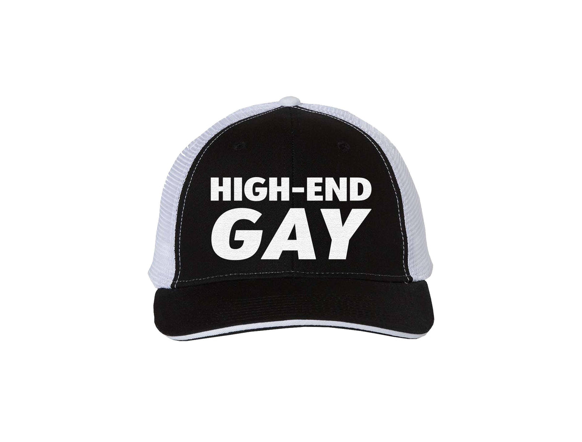 High End Gay Embroidered Trucker Hat