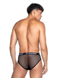 Playboy Men's Dark Room Briefs - Black/White back view