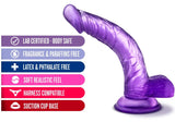 B Yours Sweet N' Hard 7 Realistic Curved Purple 8.5-Inch Long Dildo