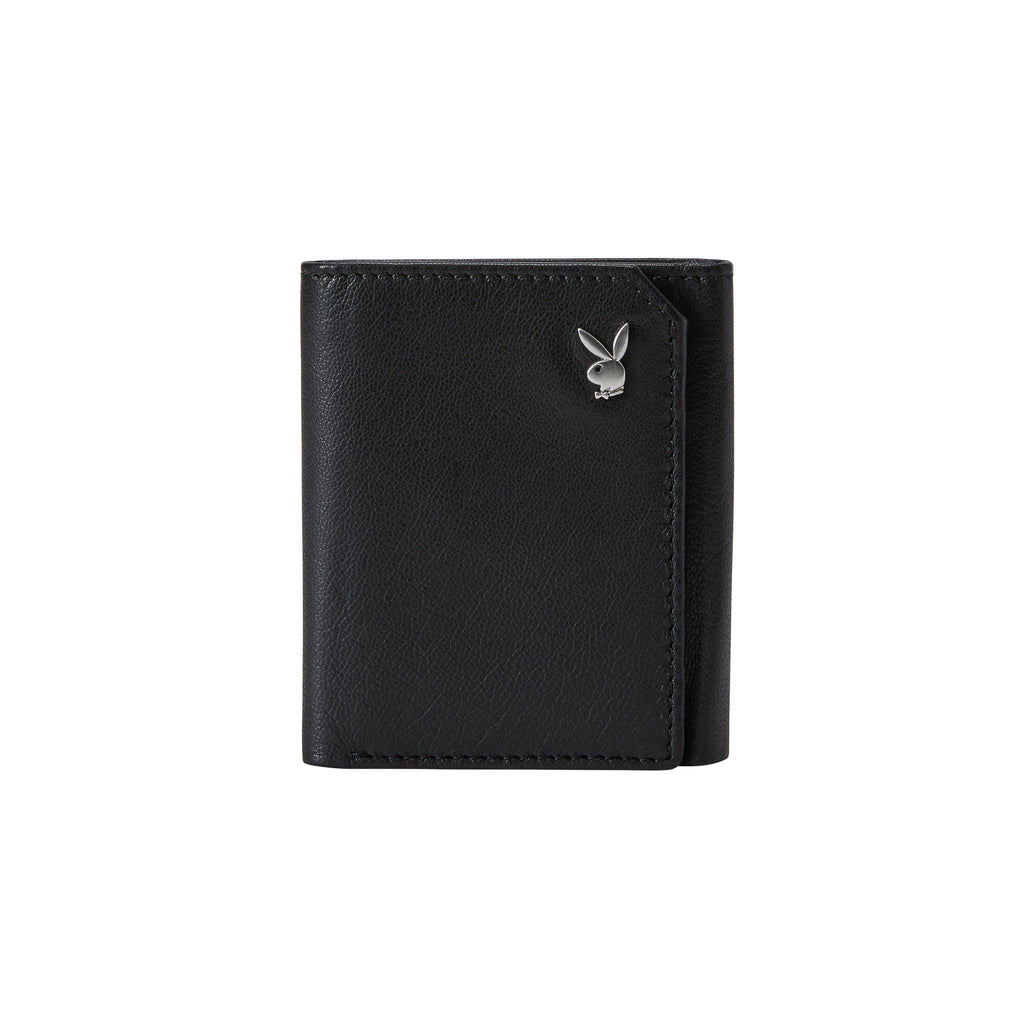 PLAYBOY Men's Milled Trifold Wallet