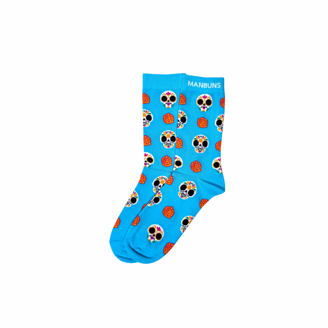 Día de Los Muertos (Day of the Dead) Novelty Unisex Crew Socks