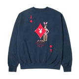 PLAYBOY Ace of Diamonds Crewneck Navy