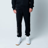 Talentless Heavyweight Embroidered Sweatpants in Pitch Black and Bone