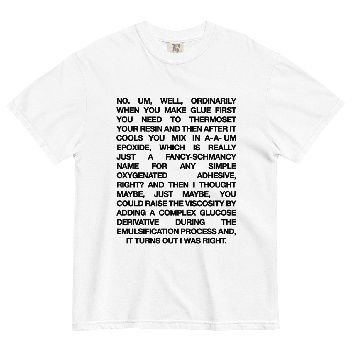 Romy & Michele Invented Post-Its Recipe T-Shirt