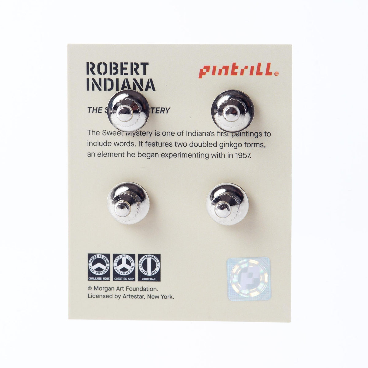 ROBERT INDIANA Yield Brother Pin
