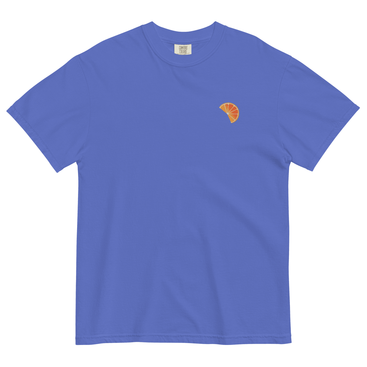 Orange Slice Embroidered T-Shirt