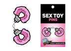 Fuzzy Handcuffs Large Enamel Pin