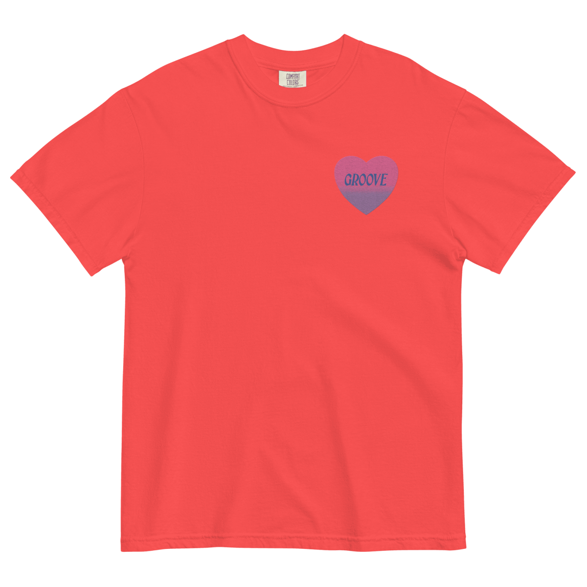 Groove Is in the Heart Embroidered T-Shirt (Unisex)