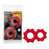 Stay Hard Nutz: Soft & Stretchy Red Penis Rings 2-Pack