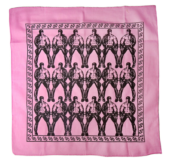 Etienne Leather Man Clone Bandana - Pink