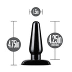 Anal Adventures Basic Black 4.75-Inch Anal Plug