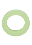 Rock Solid The Big O Glow in the Dark Silicone Cock Ring - Green/Black