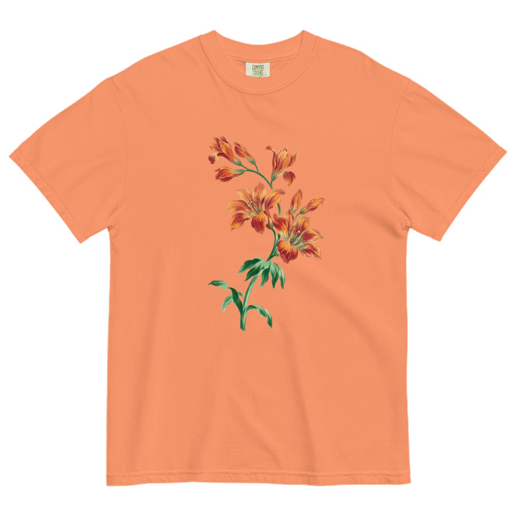 Orange Tiger Lily Flower Shirt
