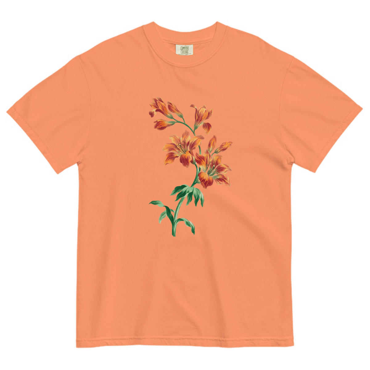 Orange Tiger Lily Flower Shirt