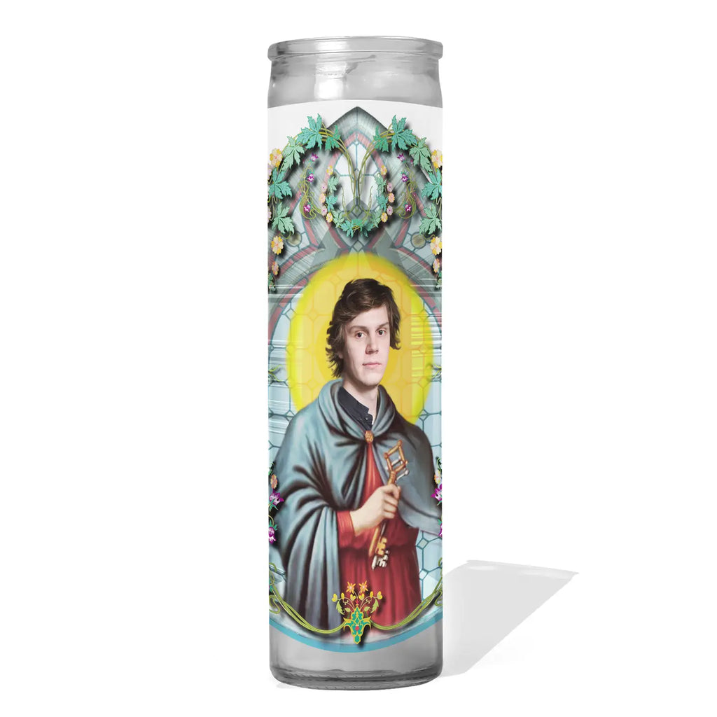 Evan Peters Celebrity Prayer Candle