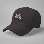 L.A. Gay Dad Hat by YES HOMO in Dark Grey