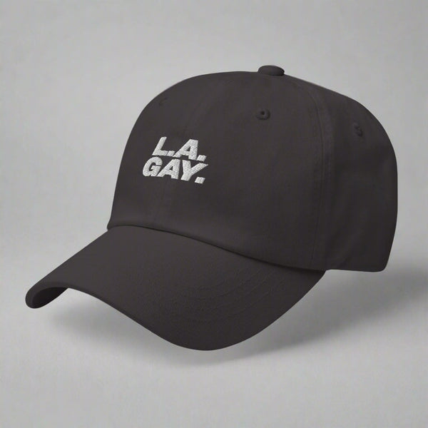 L.A. Gay Dad Hat by YES HOMO in Dark Grey