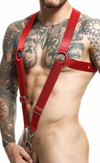 Dngeon Crossback Harness - Cherry