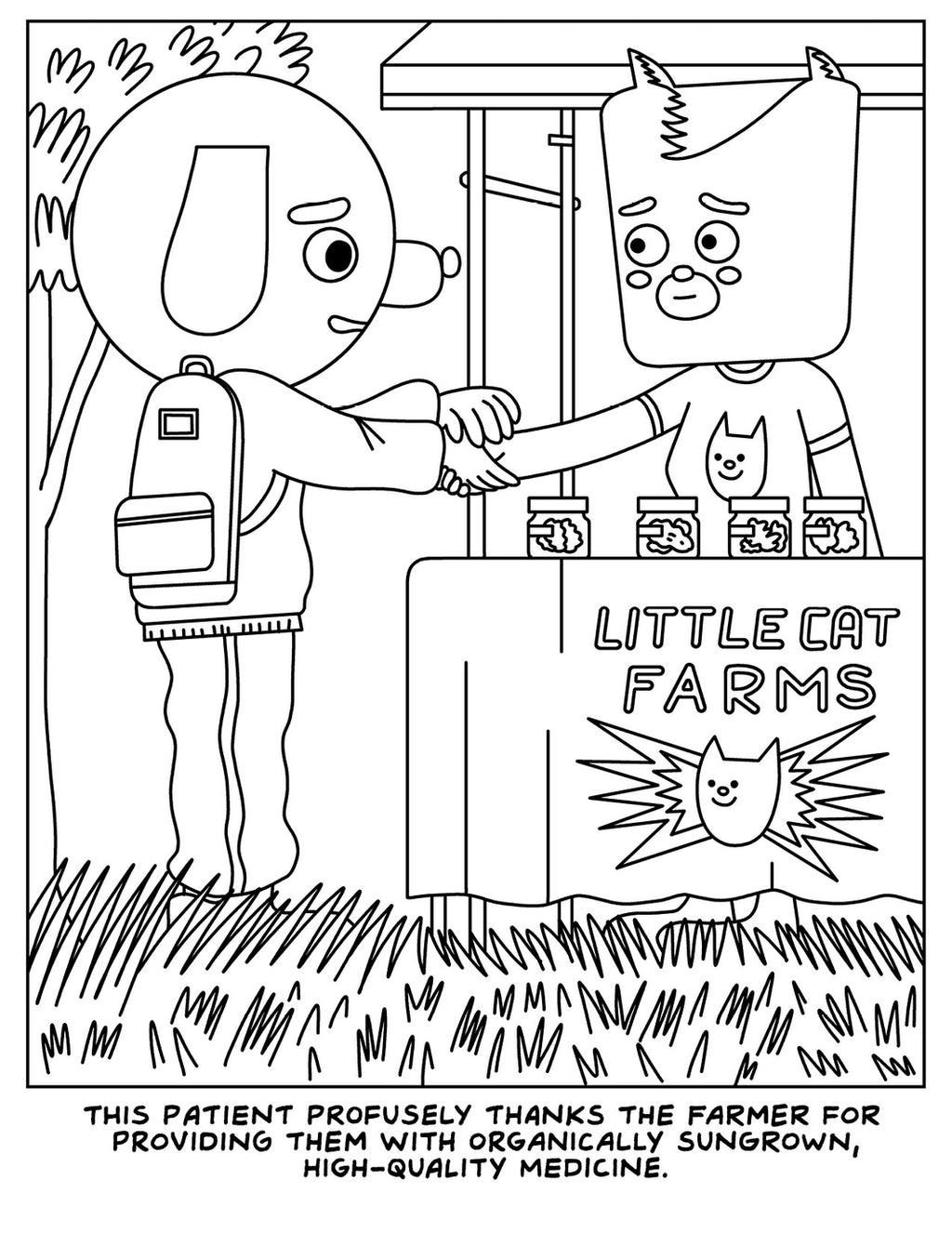 A Visit To the Cannabis Farm Coloring Book