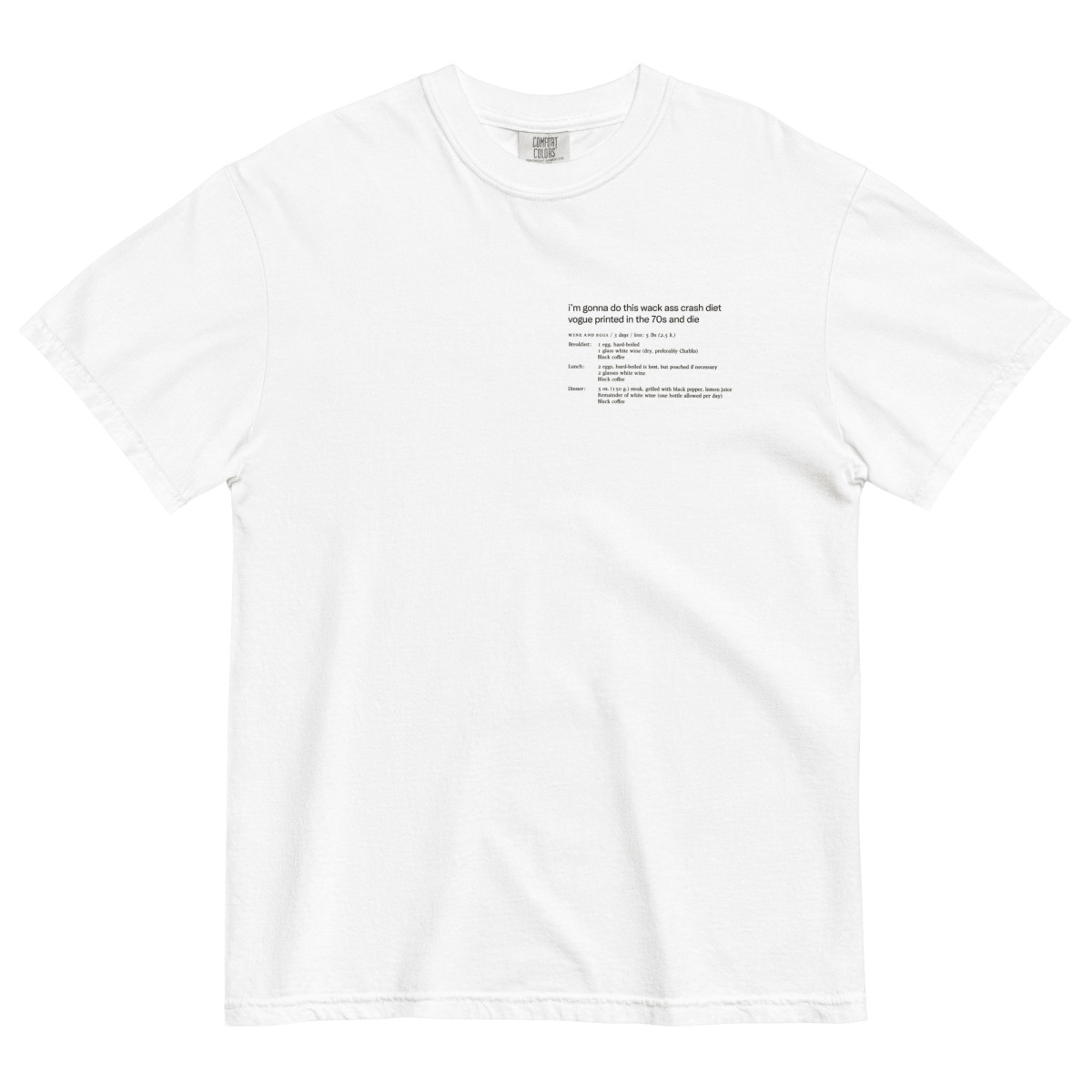 Whack Ass Vogue Crash Diet T-Shirt