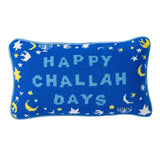 Happy Challah Days Needlepoint Pillow