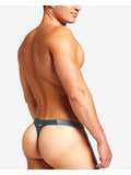 TEAMM8 Bass Mesh Swim Thong - Steel Blue