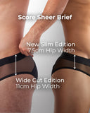 TEAMM8 Score Sheer Slim Brief - Black