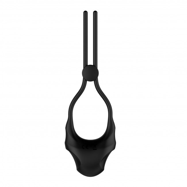 Nexus Forge Vibrating Adjustable Lasso Silicone Cock Ring - Black