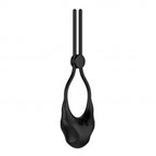 Nexus Forge Vibrating Adjustable Lasso Silicone Cock Ring - Black