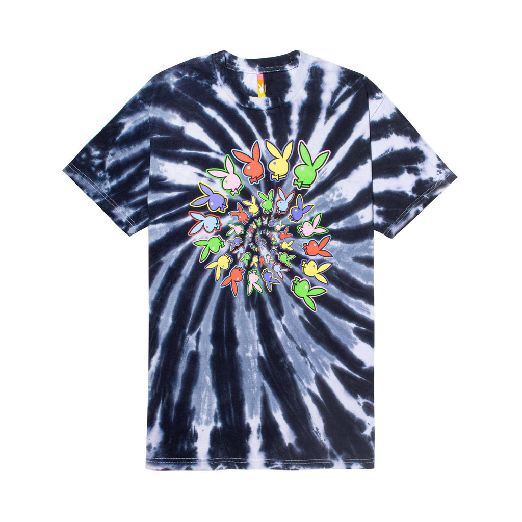 Playboy X Color Bars Spiral Tie-Dye T-Shirt