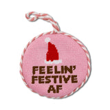 FESTIVE AF Needlepoint Ornament