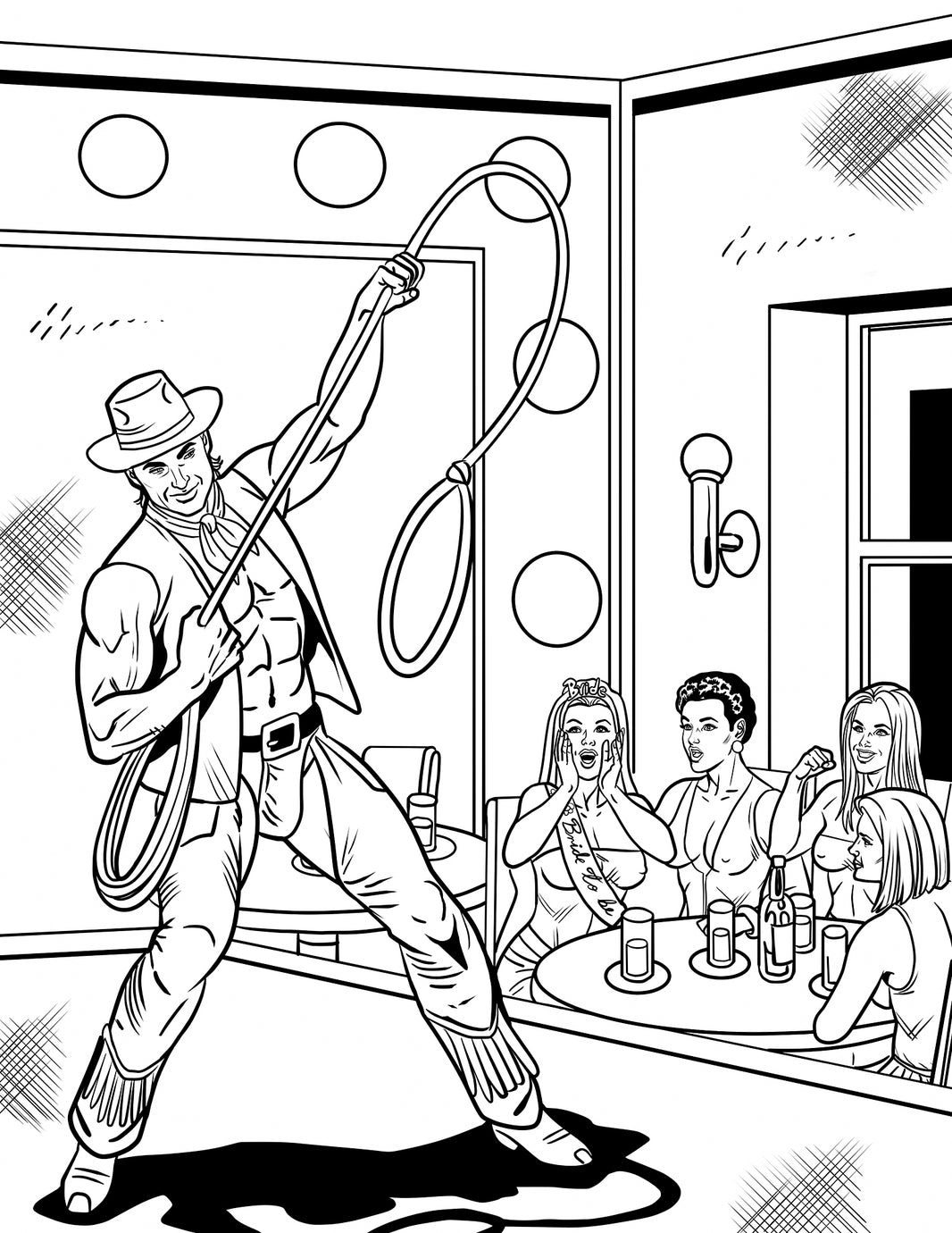 Bachelorette Party Coloring Book