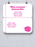 David Shrigley Coaster - Live In Harmony