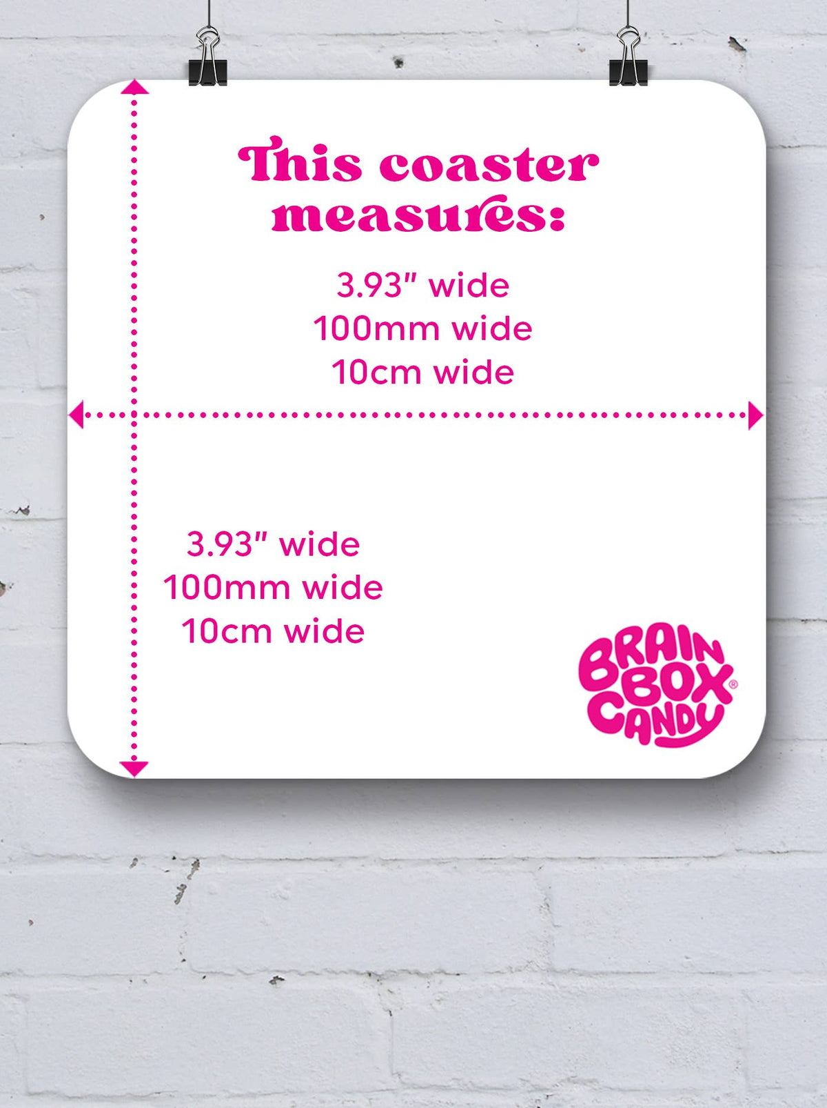 David Shrigley Coaster - Don't Fuck Up World