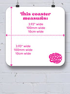 David Shrigley Coaster - Bunch Of Twats