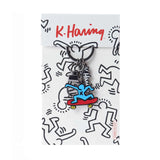 Keith Haring Skateboarder Keyclip