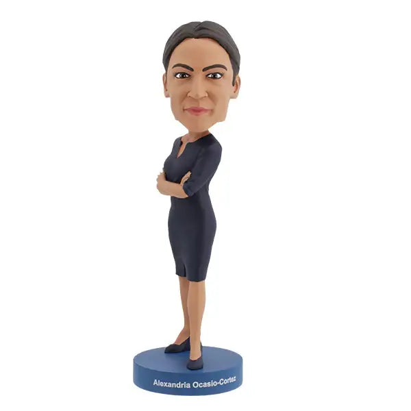 Alexandria Ocasio-Cortez Bobblehead Statue