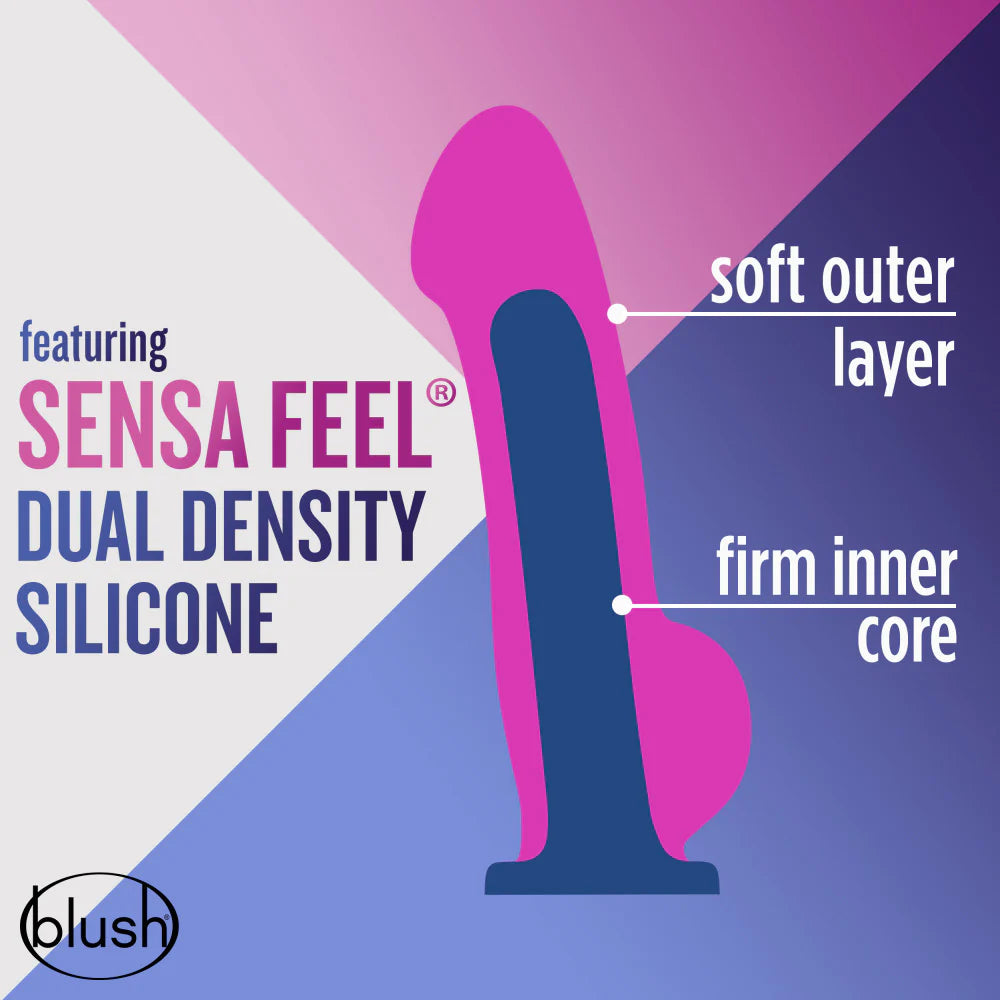 Avant Ergo Violet D7 Artisan 7 Inch Dildo with Suction Cup Base