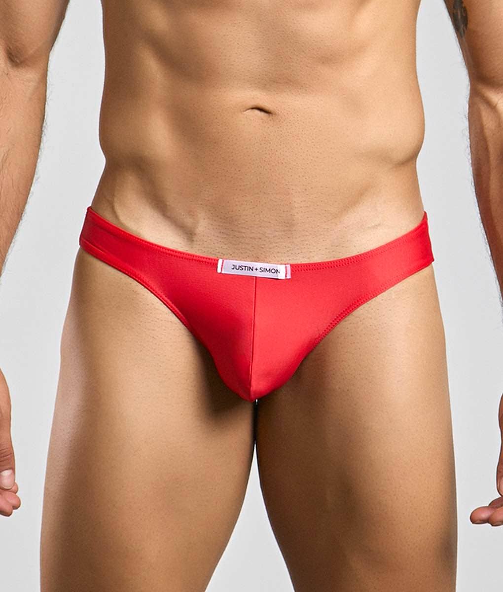 Justin + Simon Classic Mens Bikini - Red