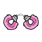 Fuzzy Handcuffs Large Enamel Pin