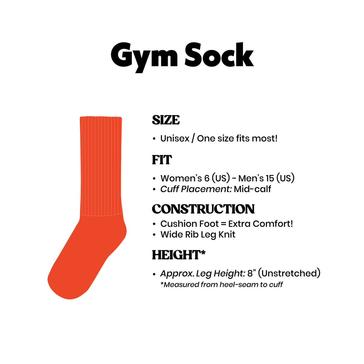 Fuck Gym Crew Socks